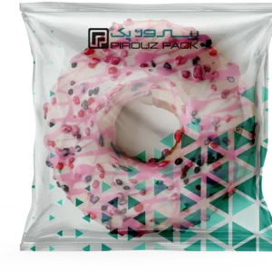 دونات بسته بندی شده با دستگاه بسته بندی دونات پیروزپک