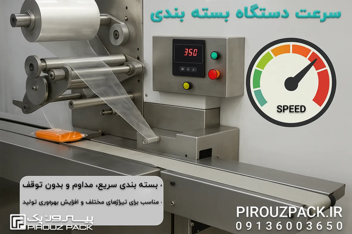 سرعت دستگاه بسته بندی، پارامتر مهم هنگام انتخاب دستگاه بسته بندی