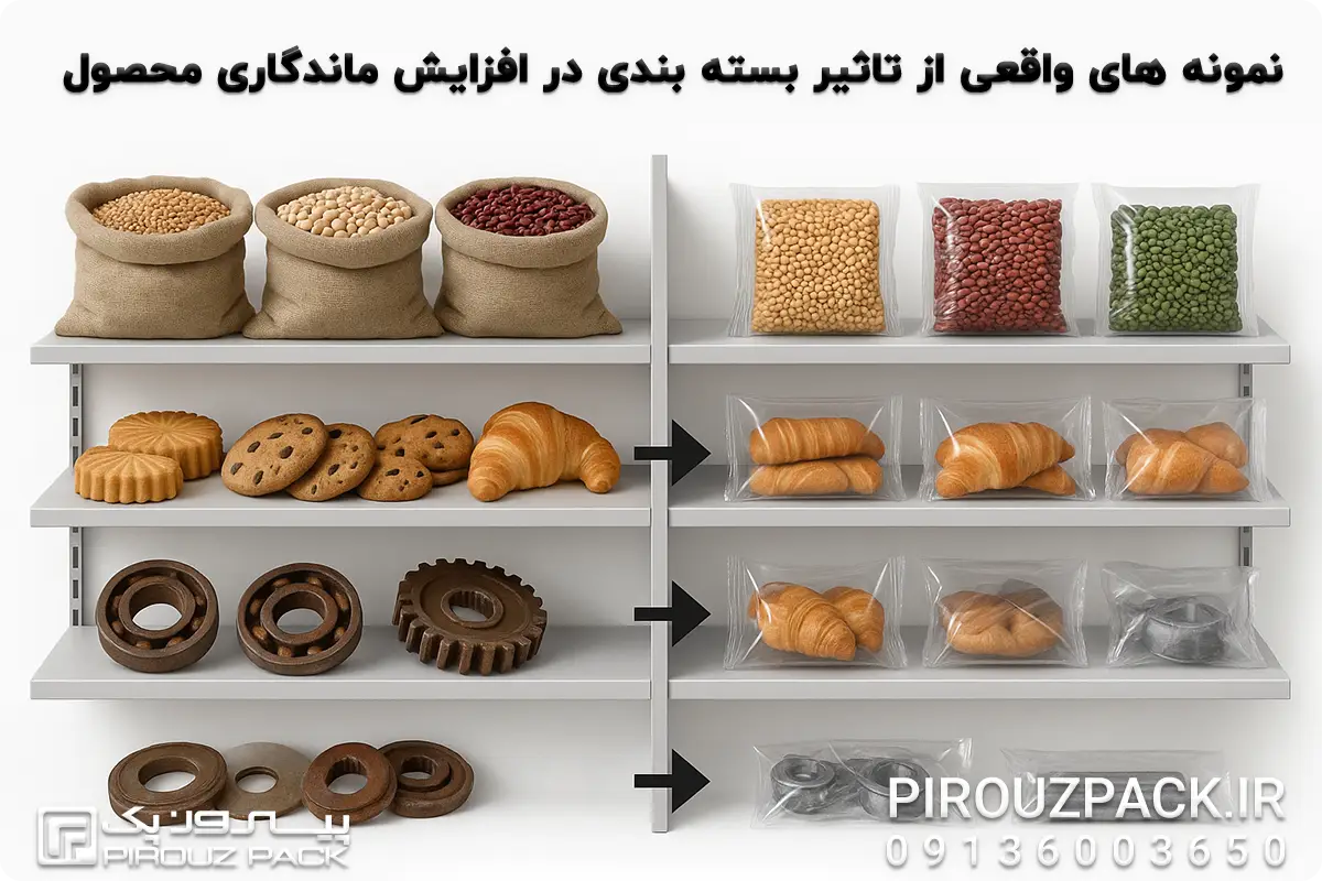 نمونه های واقعی از تاثیر بسته بندی در افزایش ماندگاری محصول