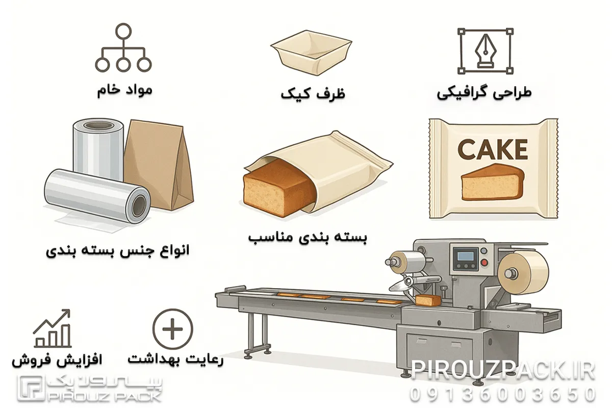 جمع بندی در مورد نکات مهم در طراحی بسته بندی کیک با دستگاه بسته بندی کیک