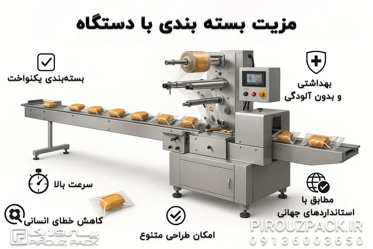 مزیت بسته بندی با دستگاه بسته بندی