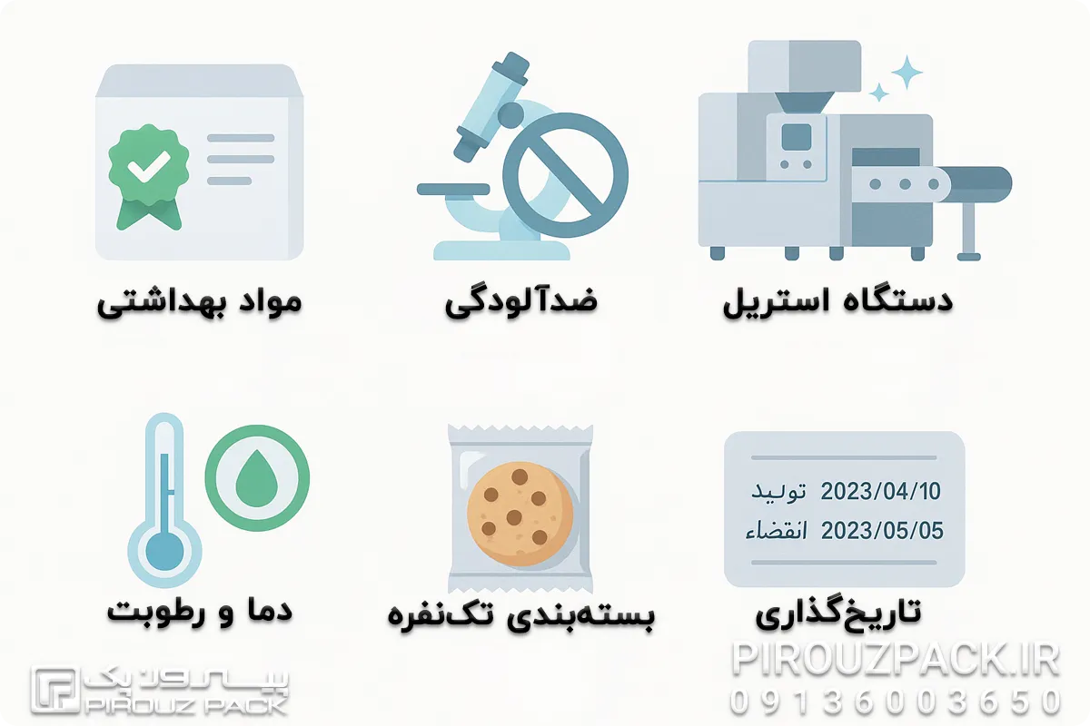 پارامترها و استانداردهای بسته بندی بهداشتی