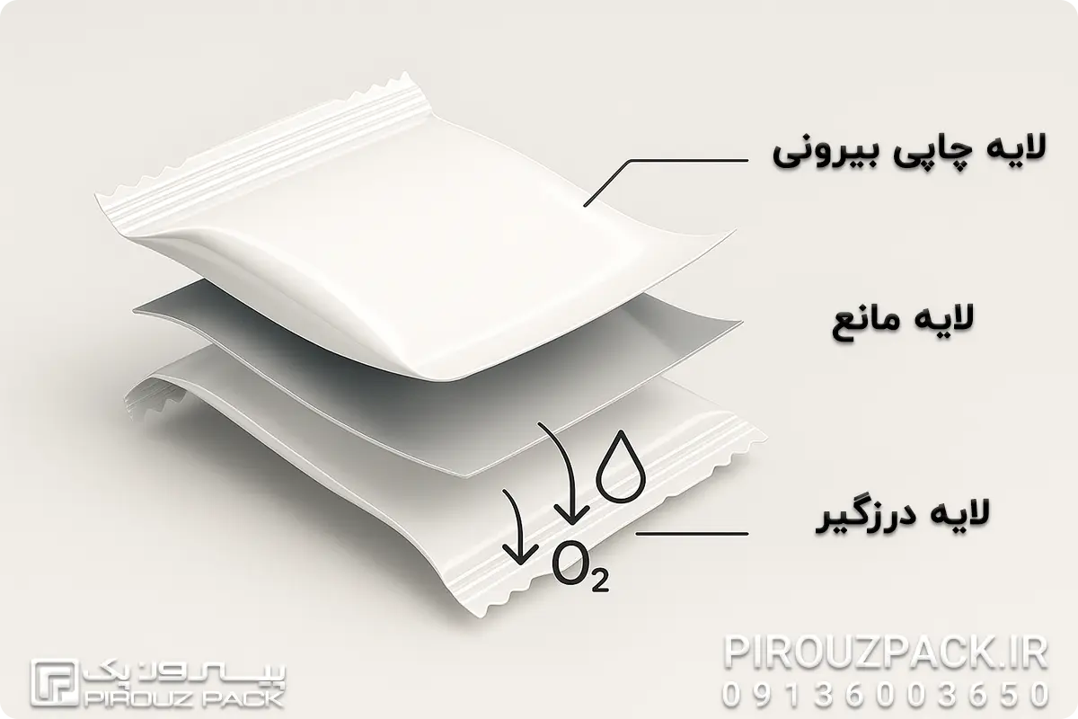 انتخاب جنس و نوع بسته بندی بستنی