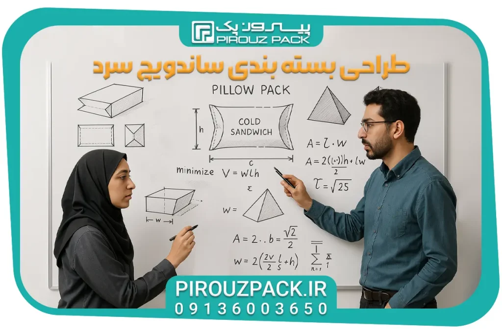 طراحی بسته بندی ساندویچ سرد