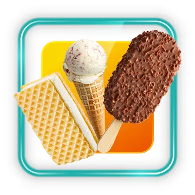 آیکون دسته بندی دستگاه بسته بندی بستنی در صفحه اصلی