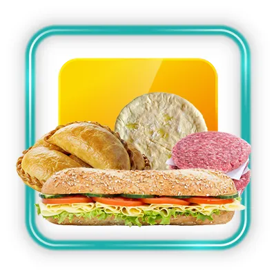 آیکون دسته بندی دستگاه بسته بندی غذای نیمه آماده و آماده در صفحه اصلی