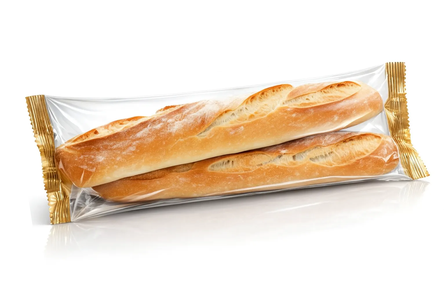 نمونه محصول نان ساندویچی با بسته بندی
